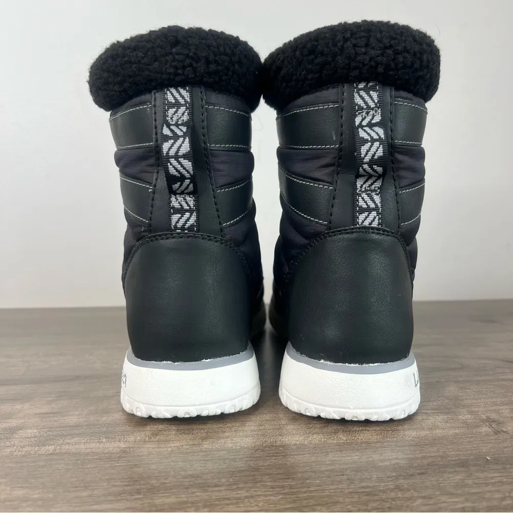 L.L. Bean Ultralight Quilted Insulated Women's Lace Up Boot Size 10 SKU#24490 Black - Image 6