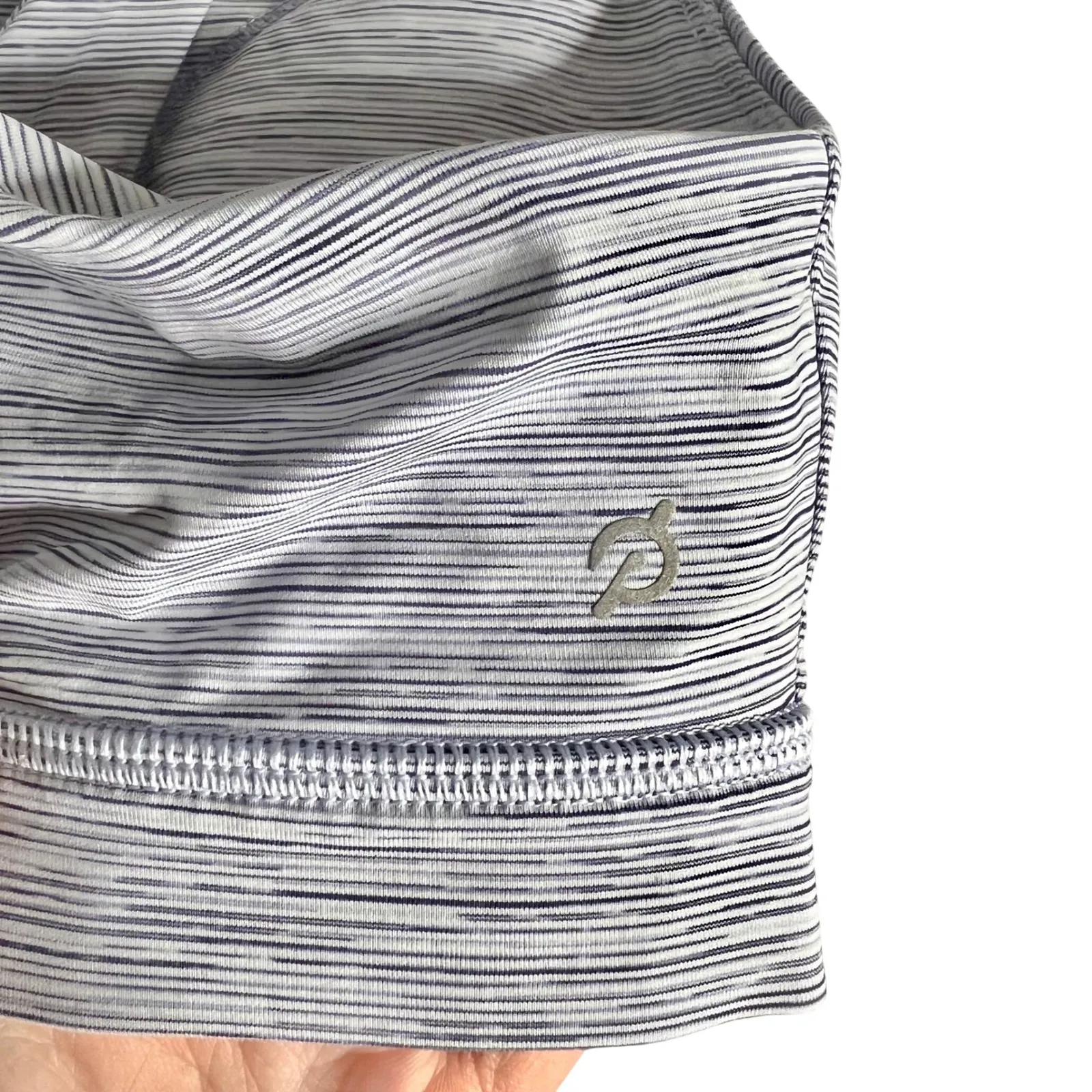 Peloton Blue Space Dye Logo Matching Set Size Small Sports Bra Leggings - Image 4