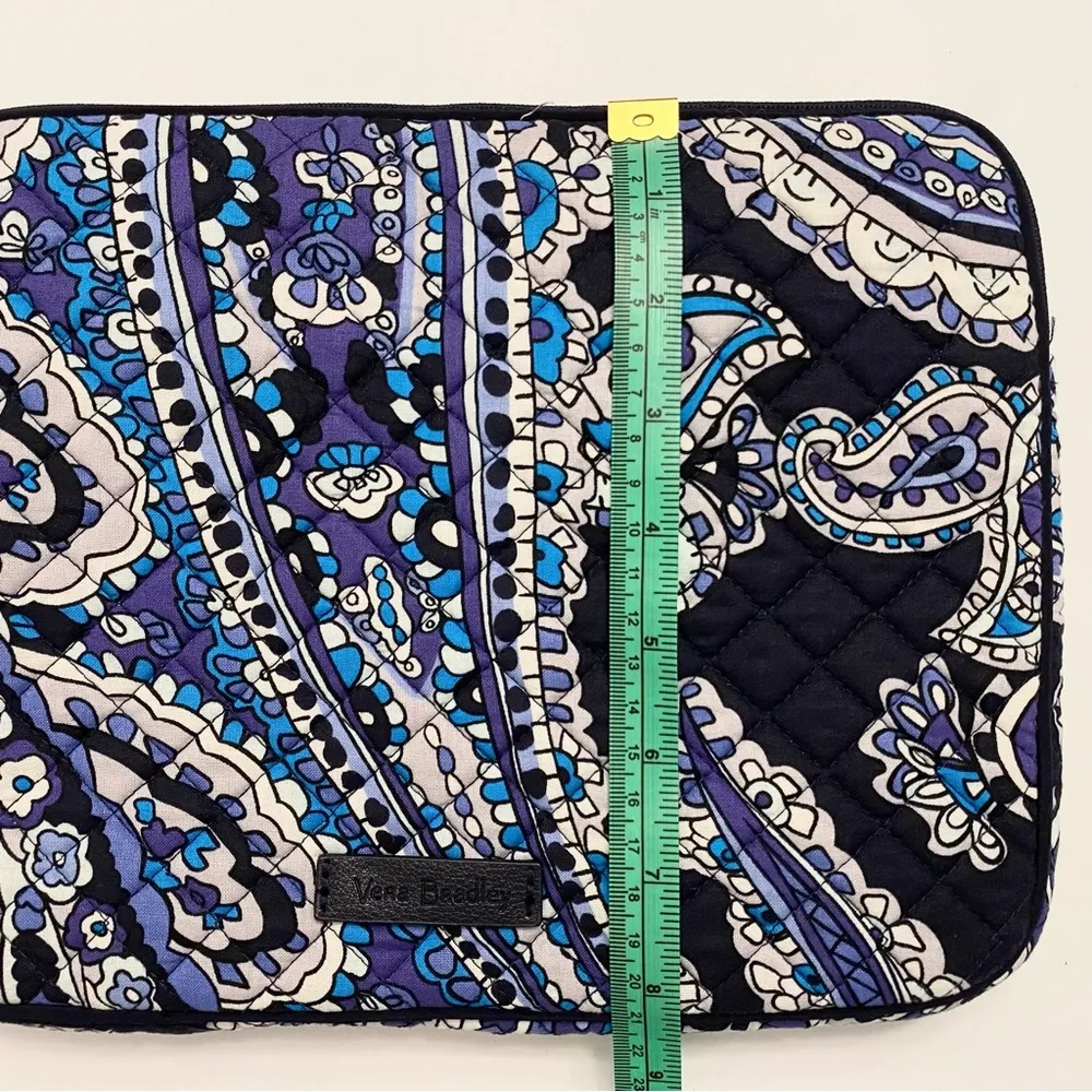 Vera Bradley Tablet Sleeve Padded Case Cover Pouch Deep Night Paisley Blue - Image 6