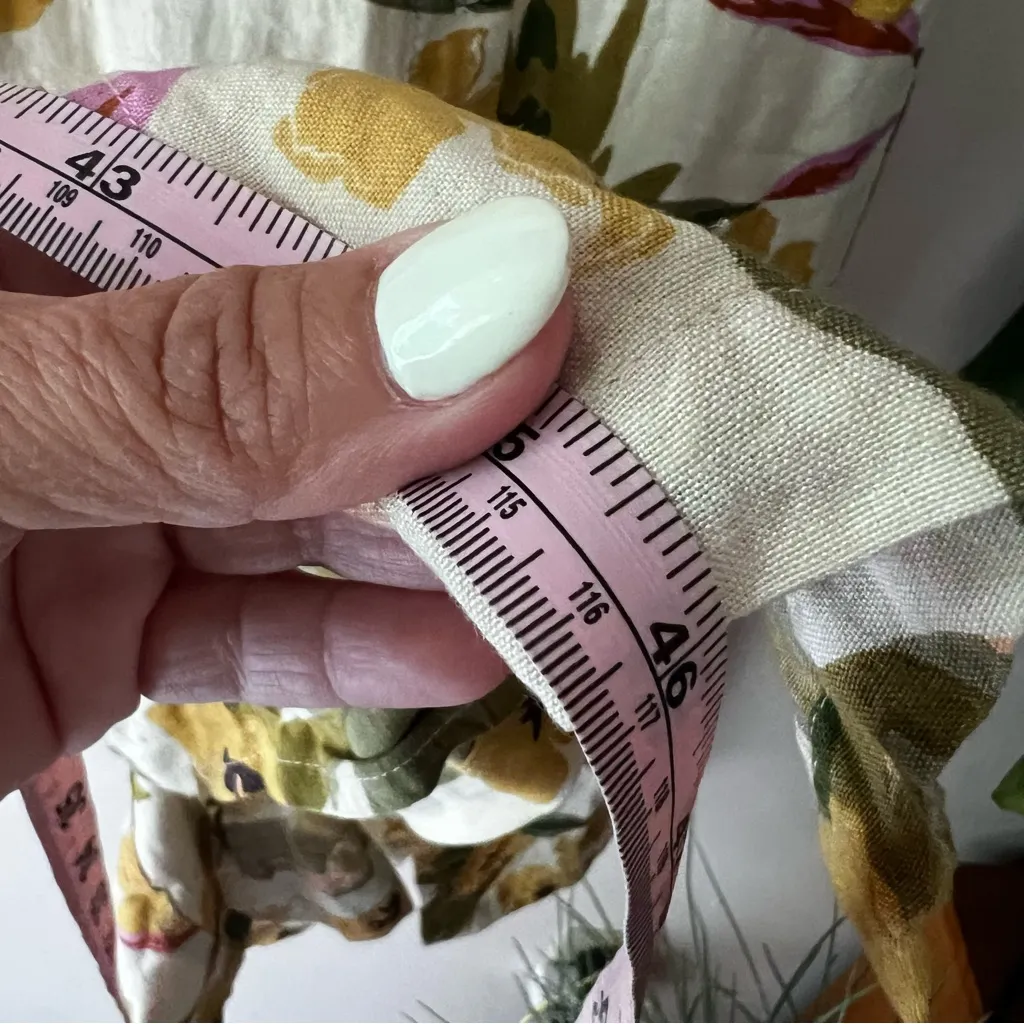 L SPACE Mykonos Tie-Front Cover-Up Dress Women's SIZE SMALL linen blend tropical - Image 9