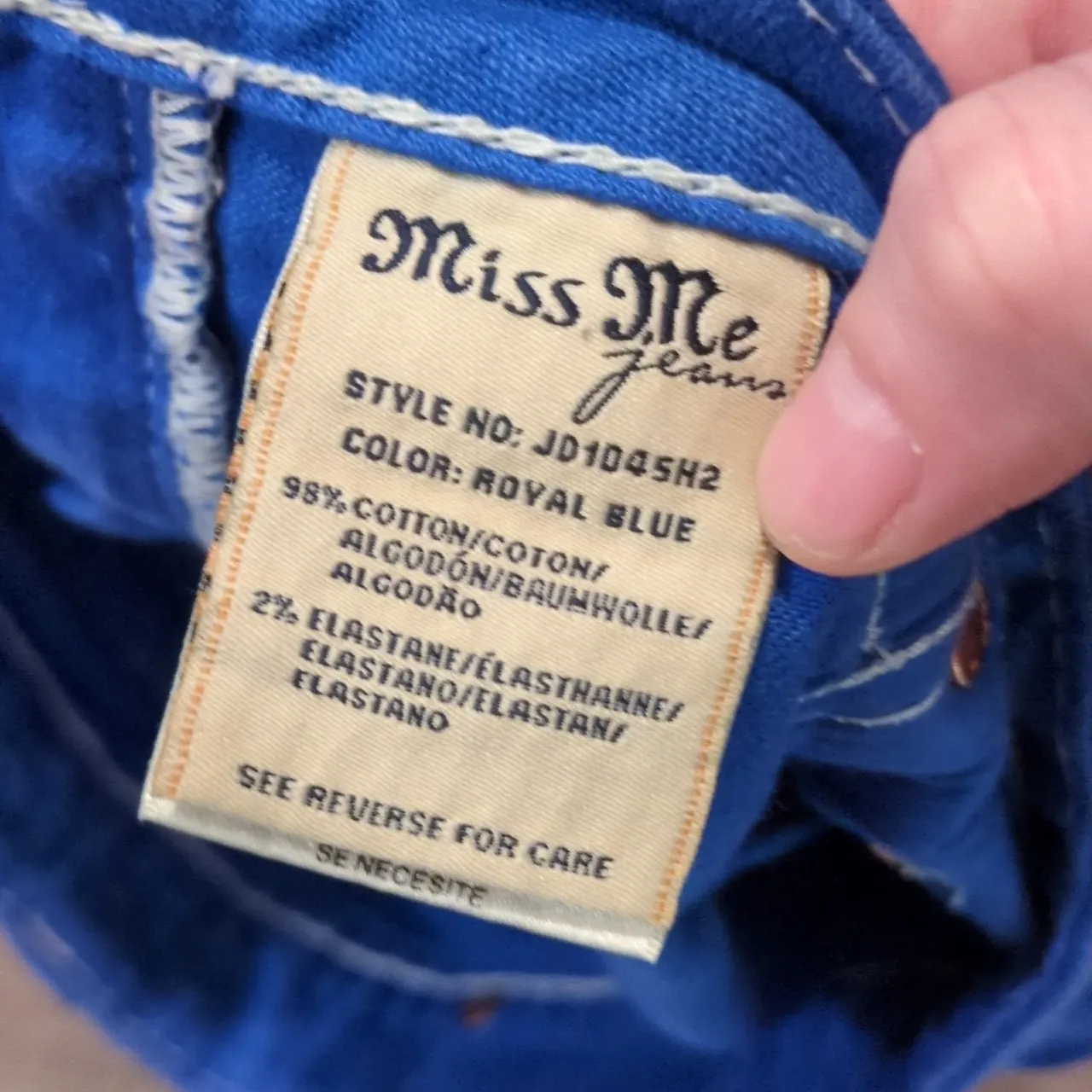 Miss Me Royal Blue Shorts Size 29 - Image 6