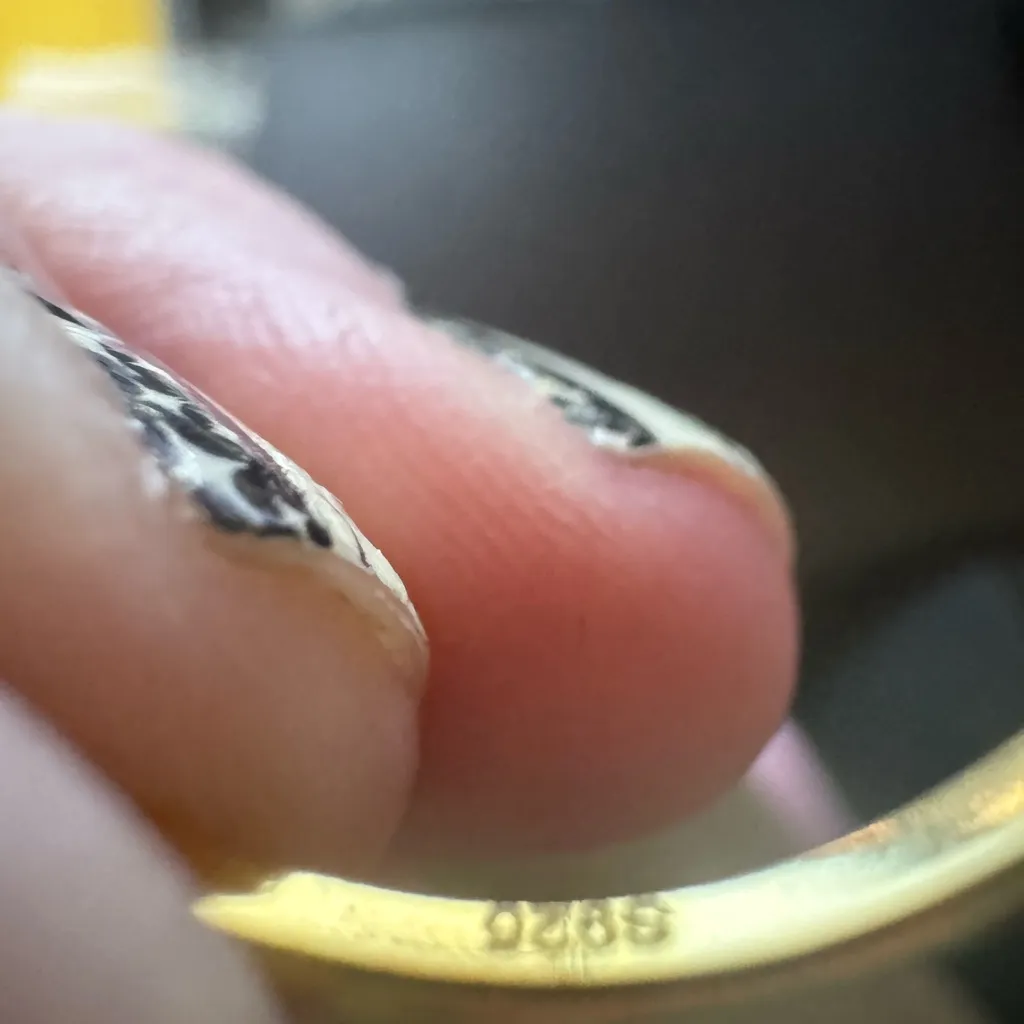 Elegant moissanite Gold over Silver Women's Ring Set - Image 5