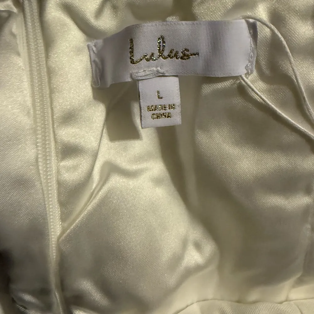 Lulus White Lace Bustier Maxi Dress – Size L – Stretch Fit Bridal Gown – New - Image 16