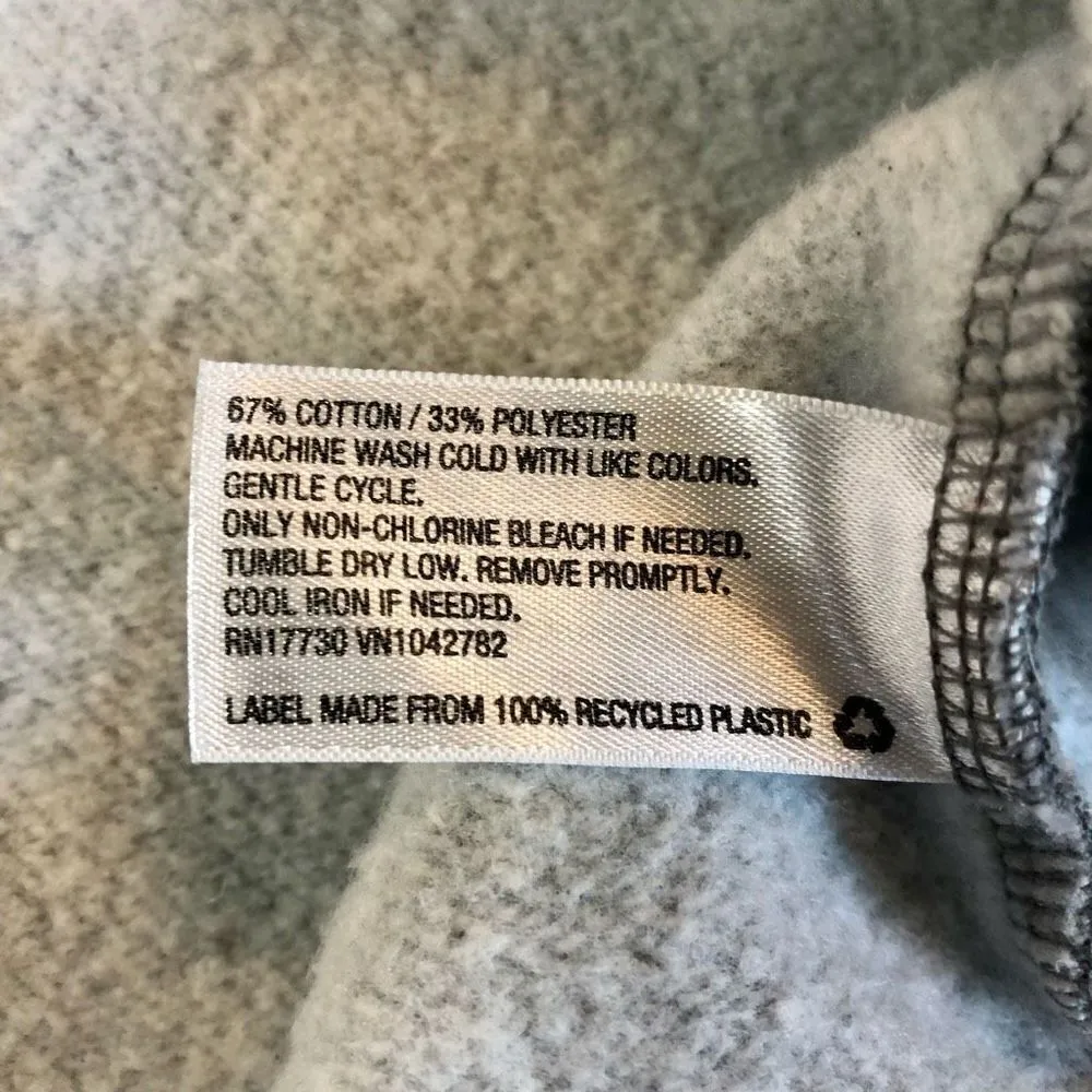 Wild Fable Gray Cropped Sweatshirt Hoodie Size XL - Image 6