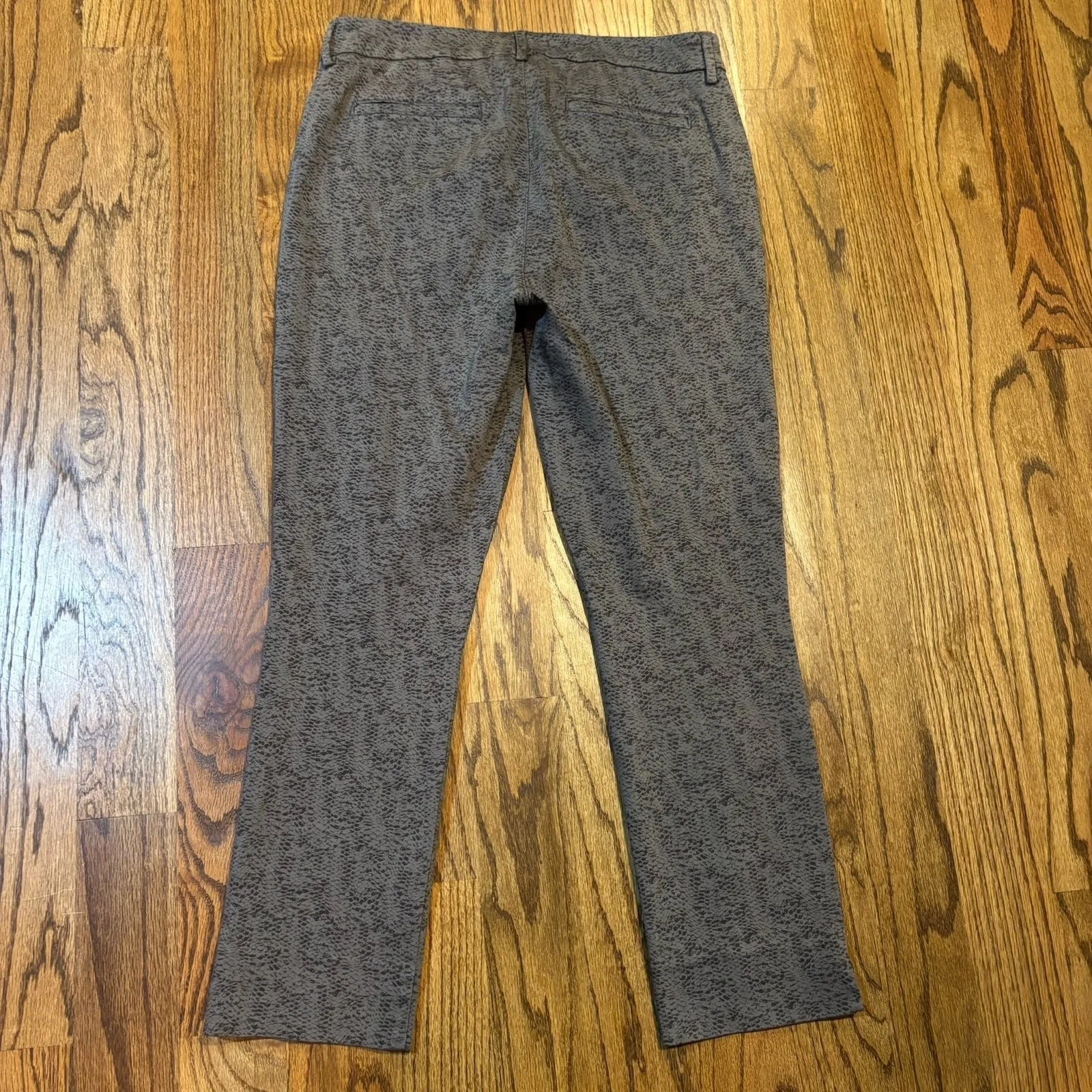 Level 99 Anthropologie Women's Size 31‎ River Rock Snake Print Pants Gray Ankle - Image 2