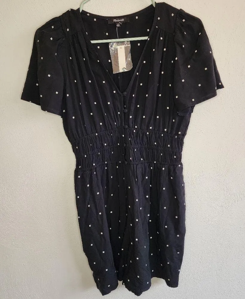 NWT Madewell Sophia Romper in Square Spot - Image 3