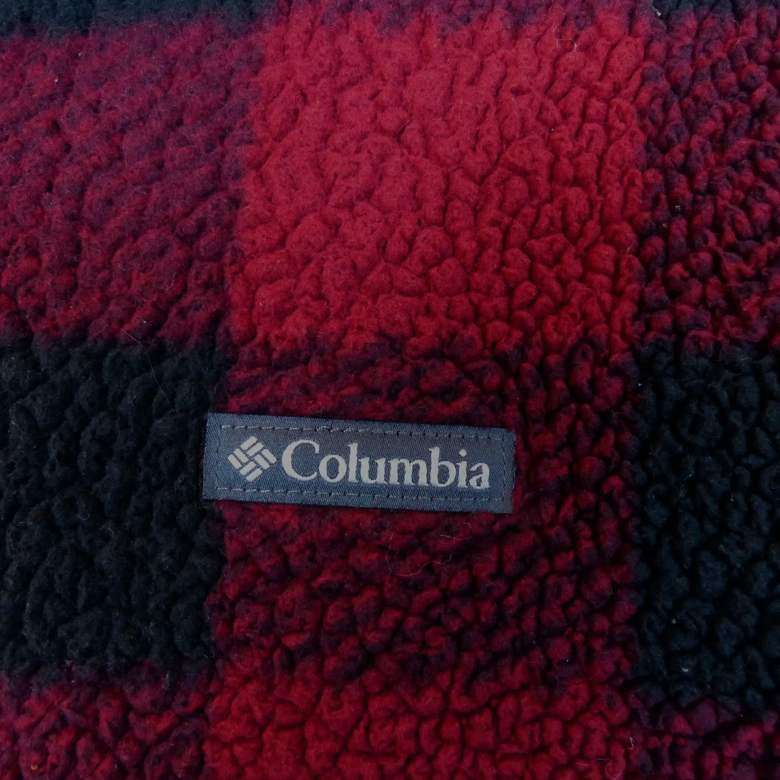 Columbia Shirt Jacket Women M Red Buffalo Plaid Checks South End Sherpa Shacket - Image 4