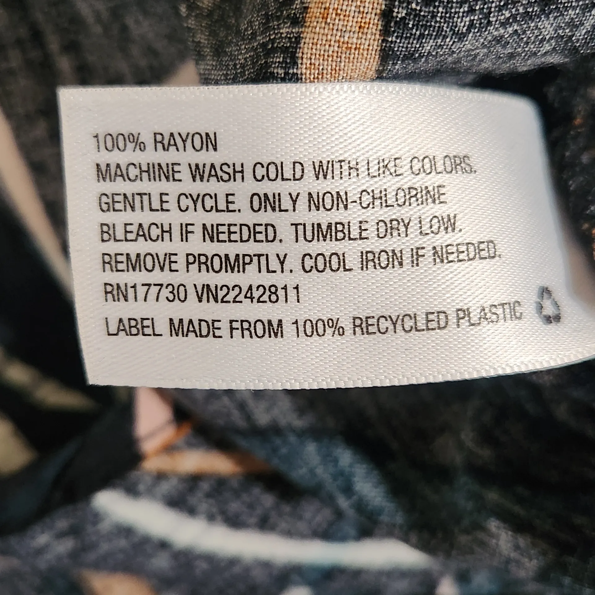 Ava & Viv Black Print Midi Dress Size 1X Plus Size Boho Midi Dress - Image 8