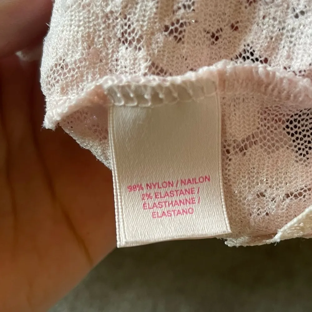 Victoria’s Secret Sheer Lace Balletcore Romantic Coquette Short Sleeve Crop Top - Image 6