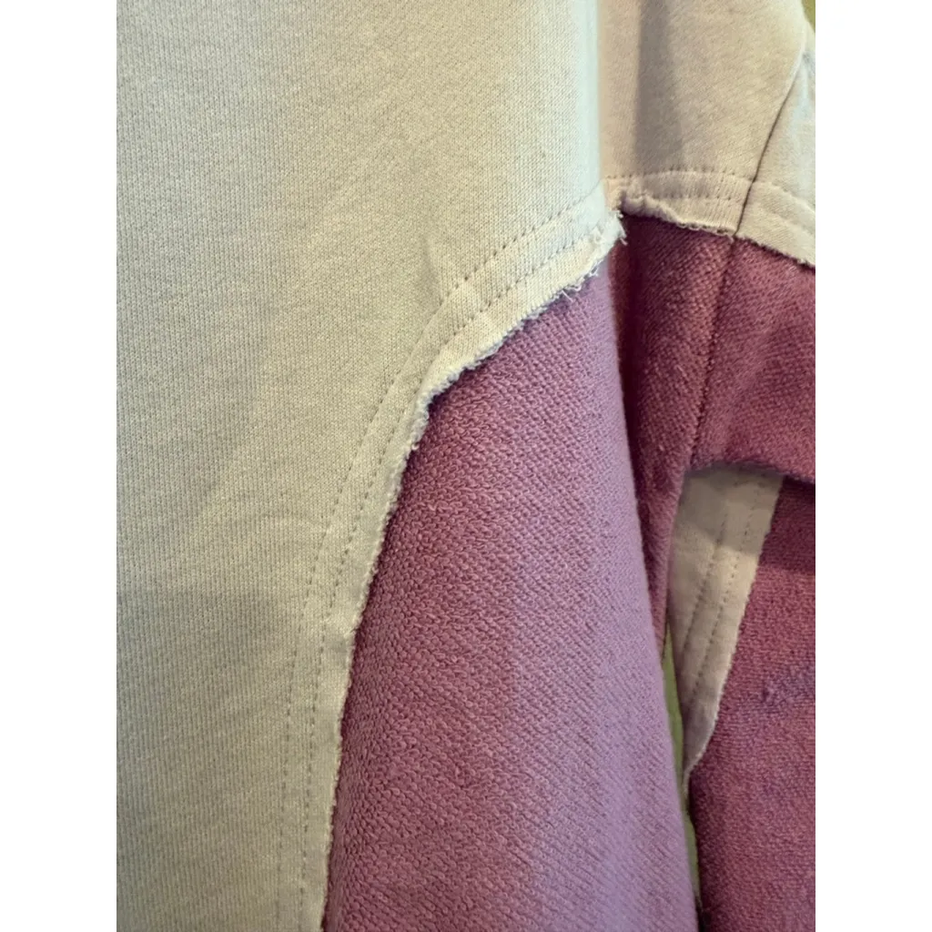 Easel 100% Cotton Color Block Sweatshirt in Multi Colors Size S - Image 7