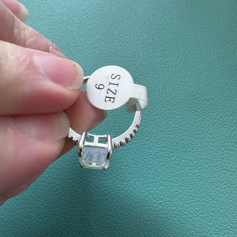 Fragrant Jewels Moonstone and Silver size 9 ring NWT - Image 2