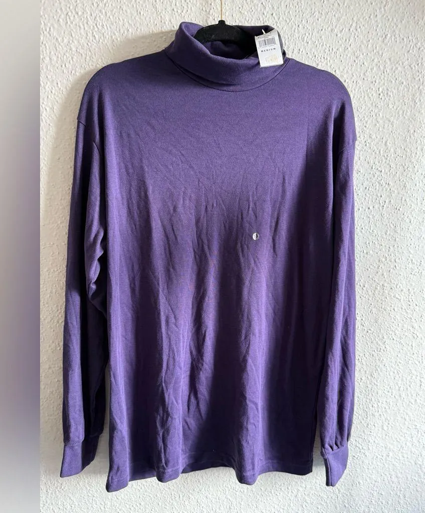 GAP Women's Rich Purple Long Sleeve Tee - Image 2