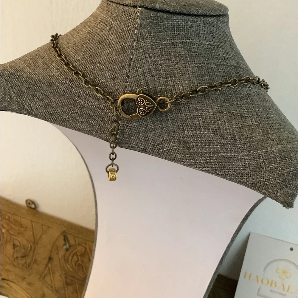 Cute fish brass necklace - Image 4