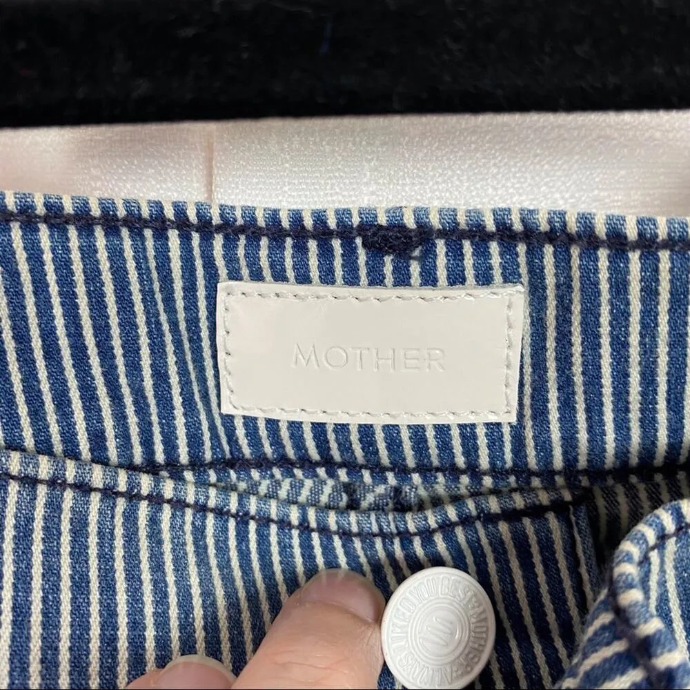 Mother The Vamp On The Road Destroy Wash Ankle Jeans Sz.27 Blue - Image 8