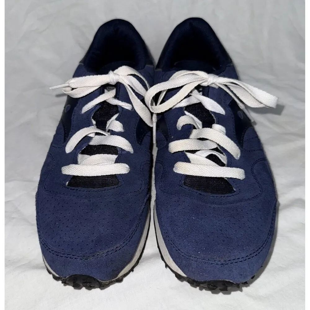 Saucony Athletic Shoes Womens Size 9 Blue White DXN Trainer S60317-2 Gym Suede - Image 3