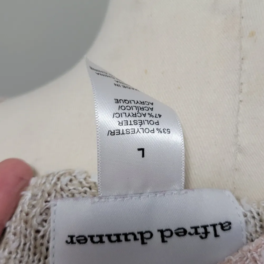 Alfred Dunner Home For The Holidays Popcorn Biadere Sweater Size large - Image 8