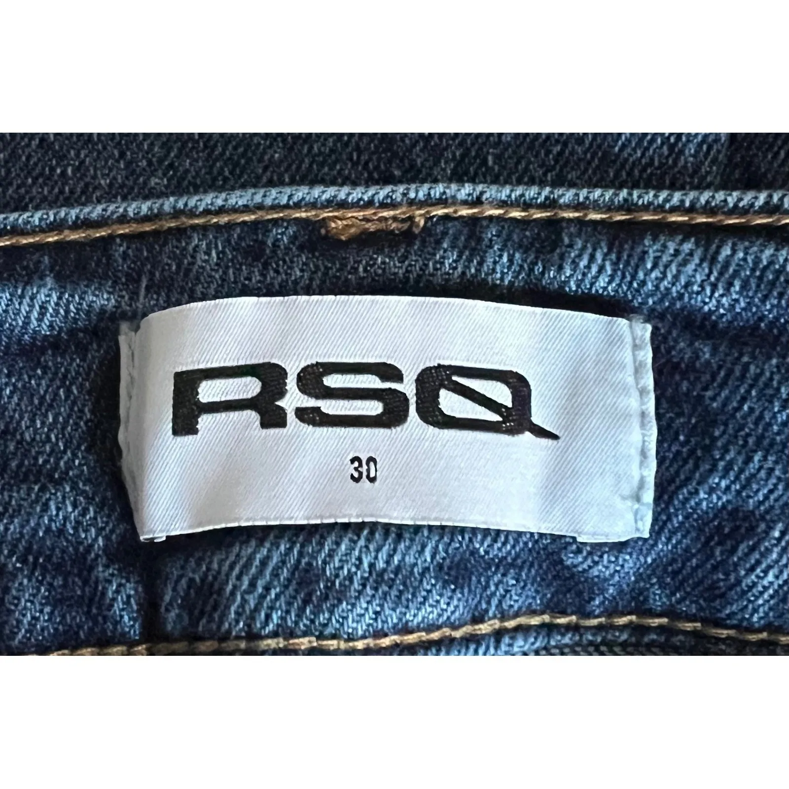 RSQ Denim Flare‎ Jeans Size 30 Low Rise Pockets Dark Wash Blue Womens - Image 6