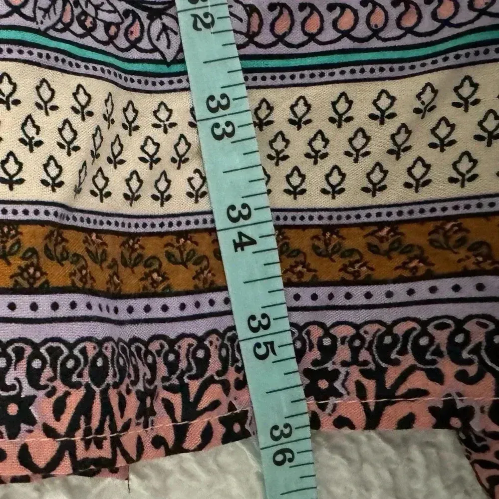 NWT Xhilaration Floral A Line Ruffle Dress Short Flutter Sleeve Cross Tie Back - Image 11