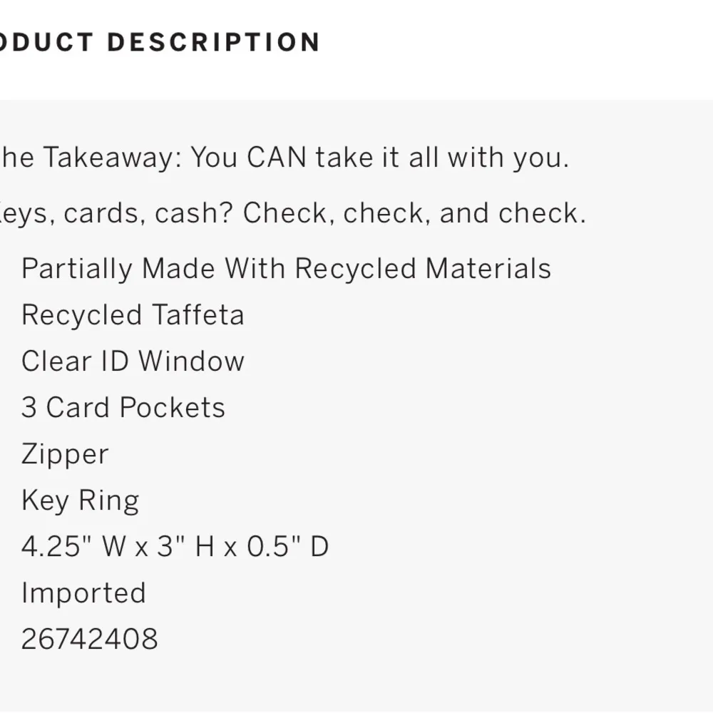 Victoria Secret Cardholder Keychain with zip Caramel NWT - Image 5