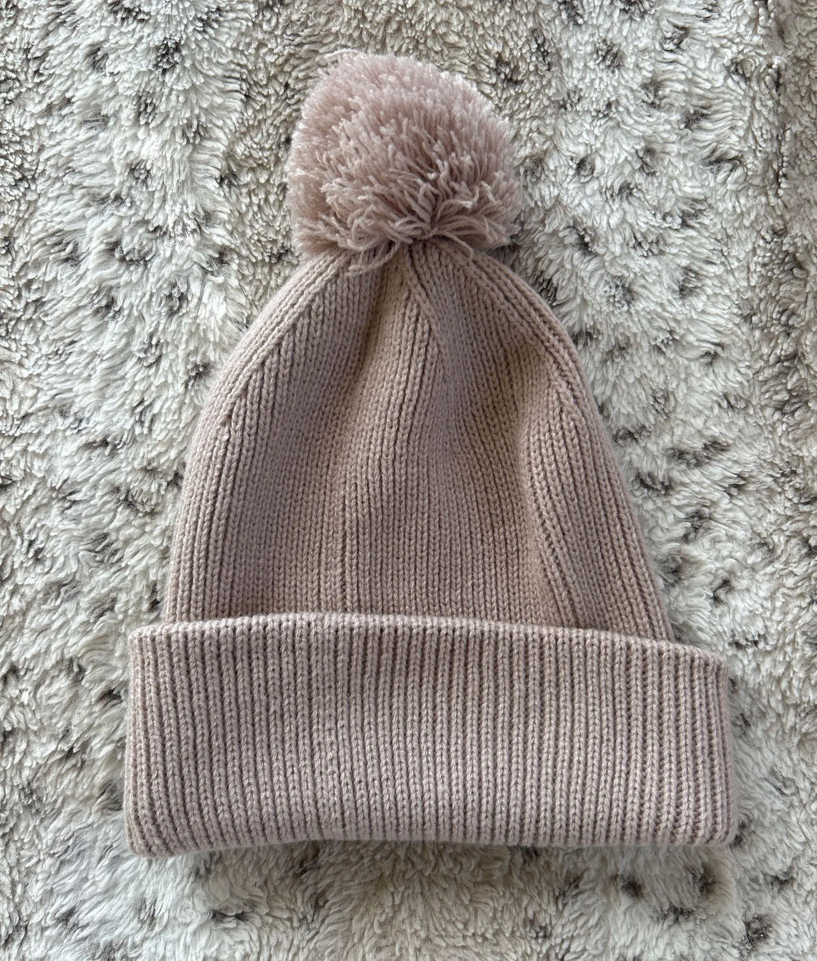 Carhartt Pale pink/lavender puff ball beanie  - Image 2