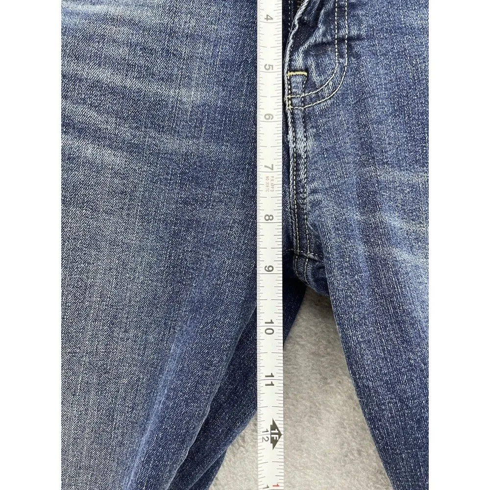 Lucky Brand Women's Blue Denim Jeans Low Rise Crop Lolita Size 6 Cotton - Image 9