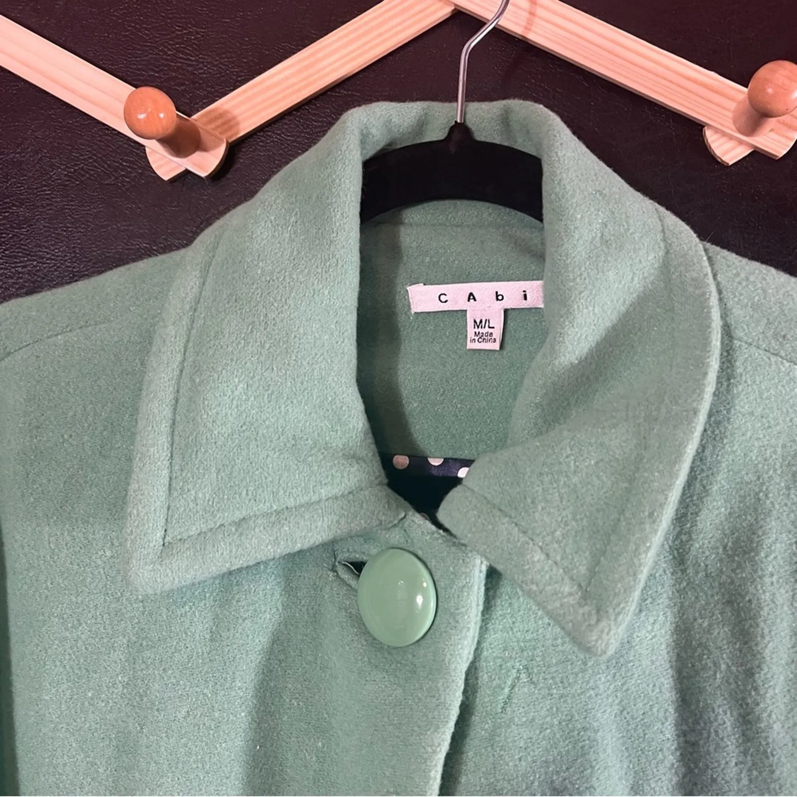 CAbi Mint Wool Blend Cape Size M/L‎ - Image 3
