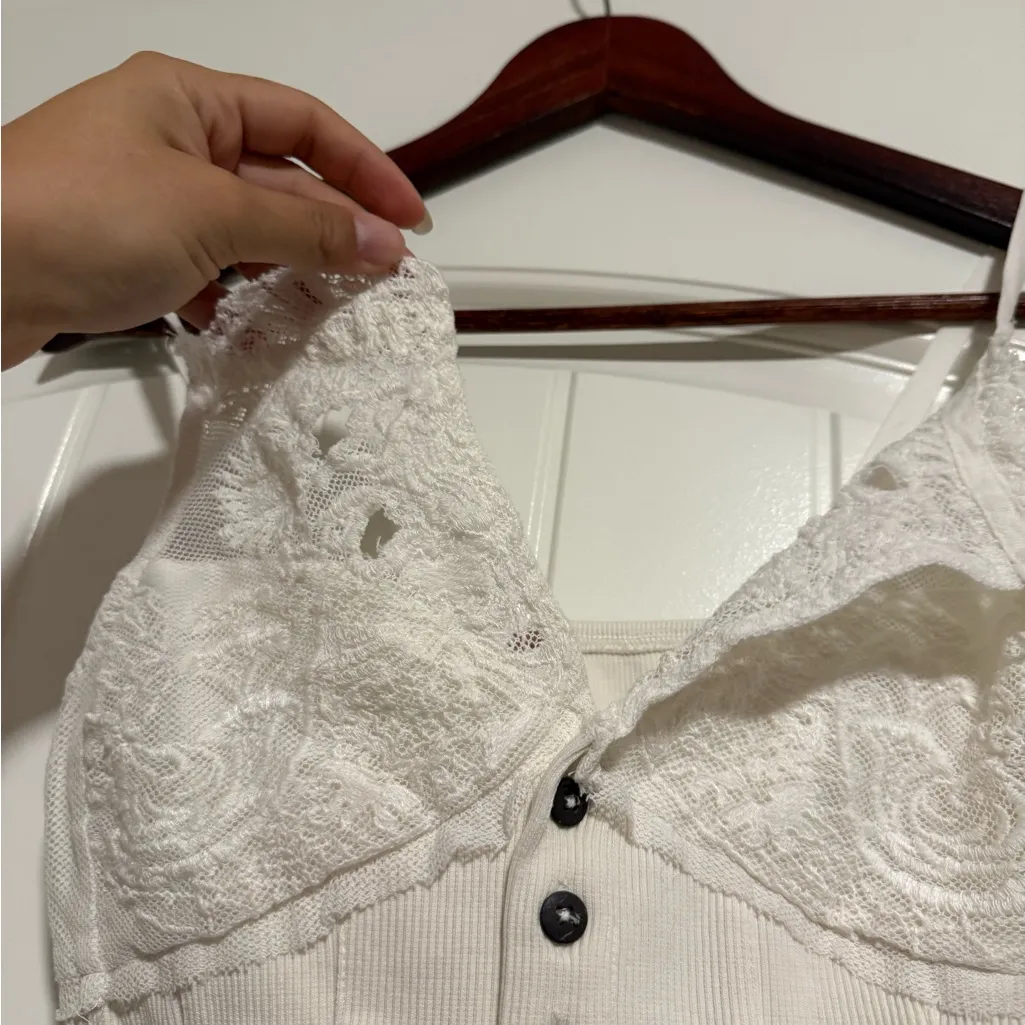 Free People  White Lace top - Image 6