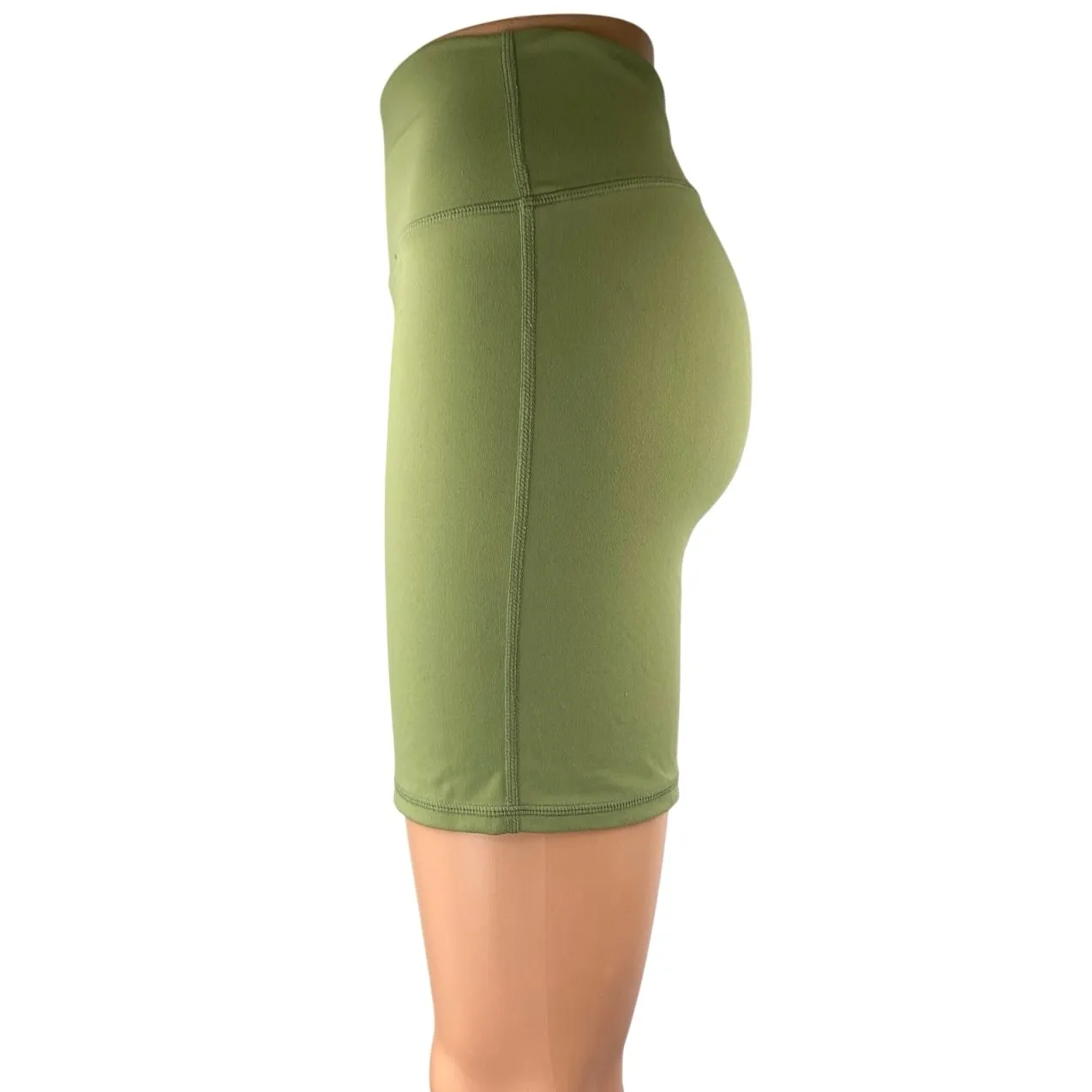 WeWoreWhat Green High Waisted Yoga Workout Running Athletic Biker Shorts Size S - Image 2