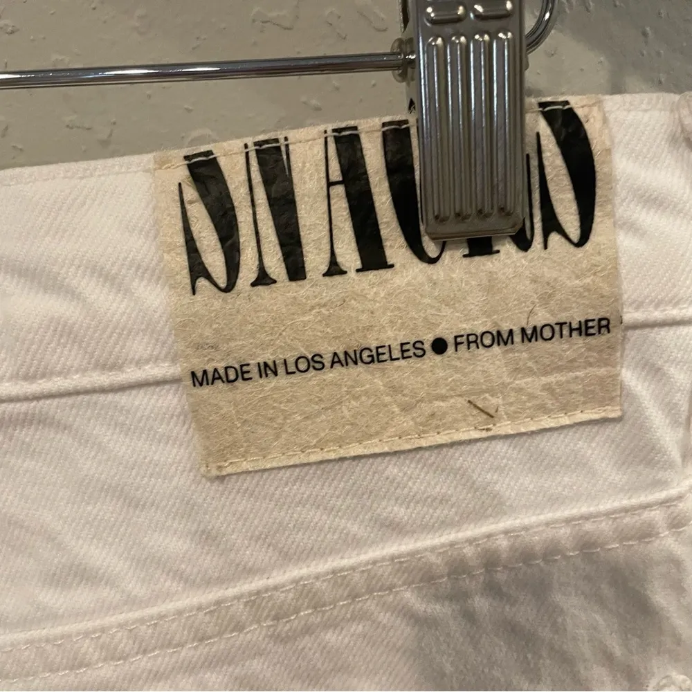 MOTHER Snacks The Fun Dip Utility Puddle jeans in Sticky Rice White Size 29 - Image 10