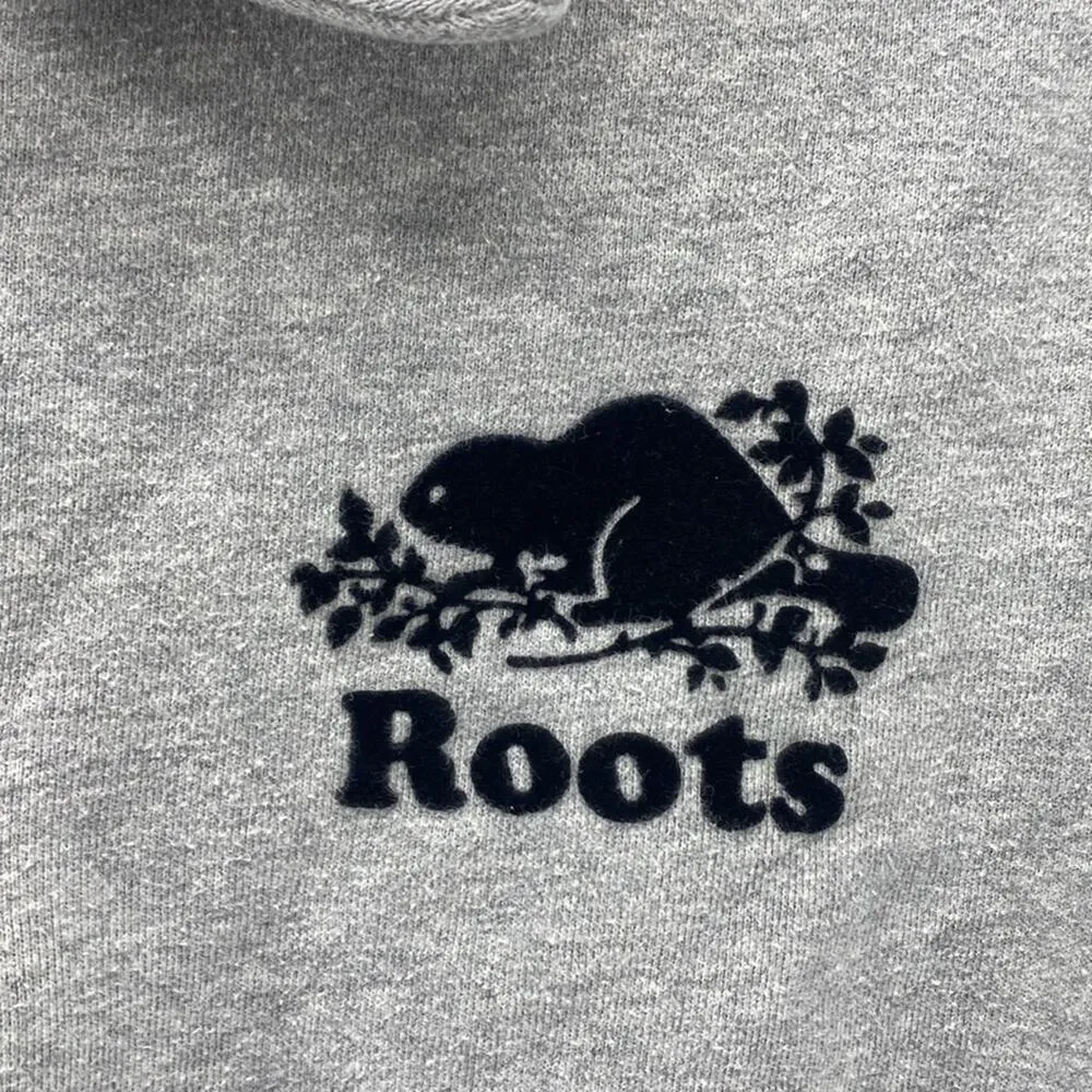 Roots Athletics Canada Spellout Pullover Jumper Sweatshirt Half Zip size S - Image 4
