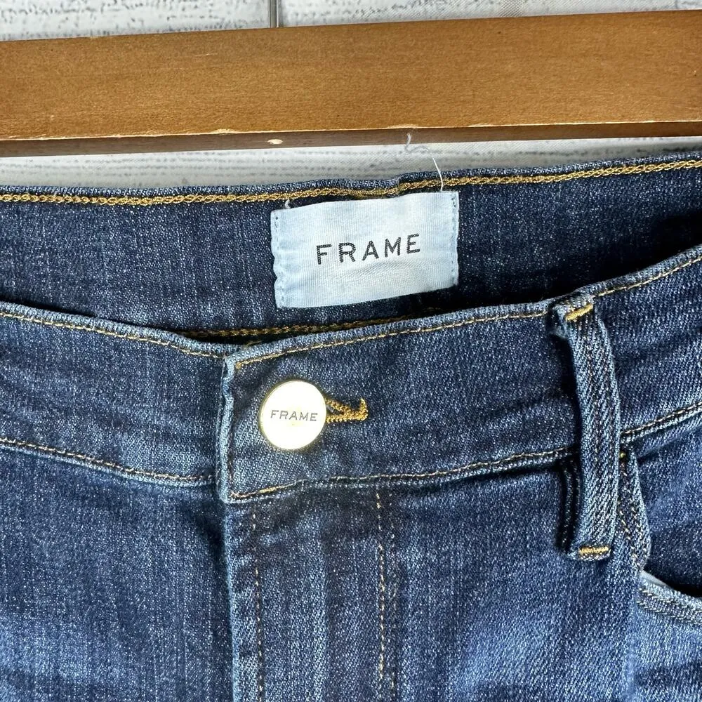 FRAME Womens size 33 Le Garçon Crop Covant Denim Jeans LGJC6540 - Image 7