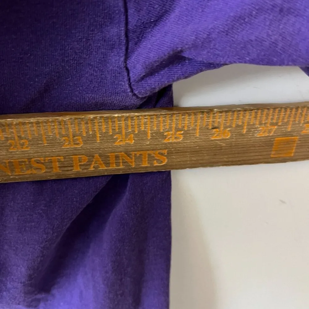 Vintage Y2K UW Stevens Point SP T Shirt Purple 2XL XXL Graphic Tee Cotton Solid Size undefined - Image 6