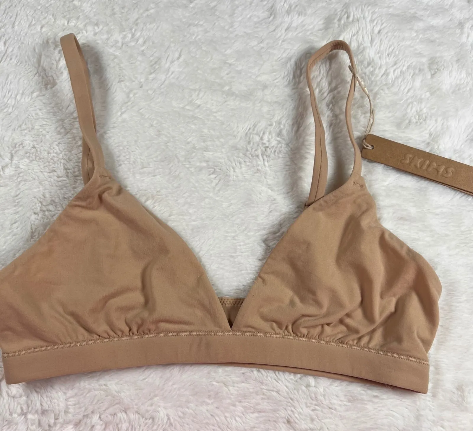SKIMS Fits Everybody Triangle Bralette Clay Size Small P CH BR TRI 2024 Bra NWT - Image 1