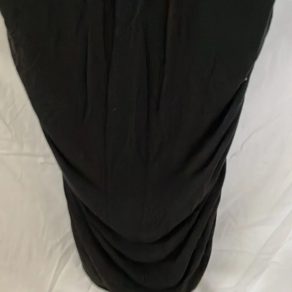 CAbi: Black Shimmy Ruched Tunic Dress (Style 176)- size Small - Image 8