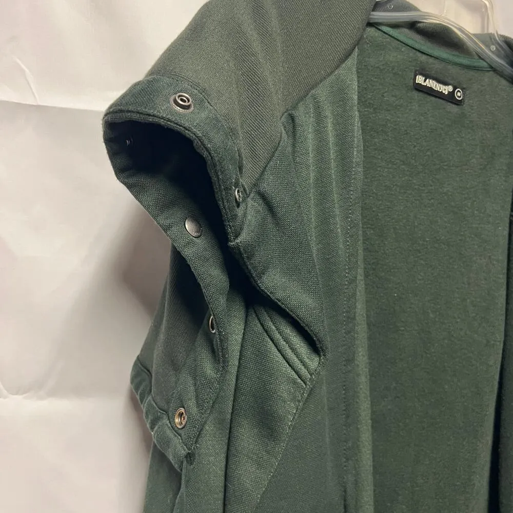 BLANKNYC Open Front Fleece Cardigan Jacket Coat Size Medium Funnel Neck - Image 3