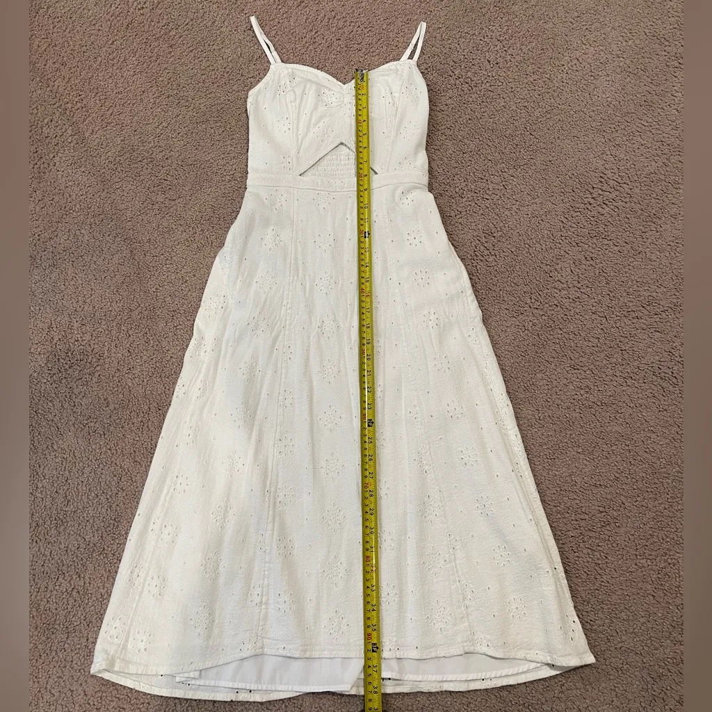HOLLISTER Eyelet Cut-out Boho Midi Sundress - Image 8