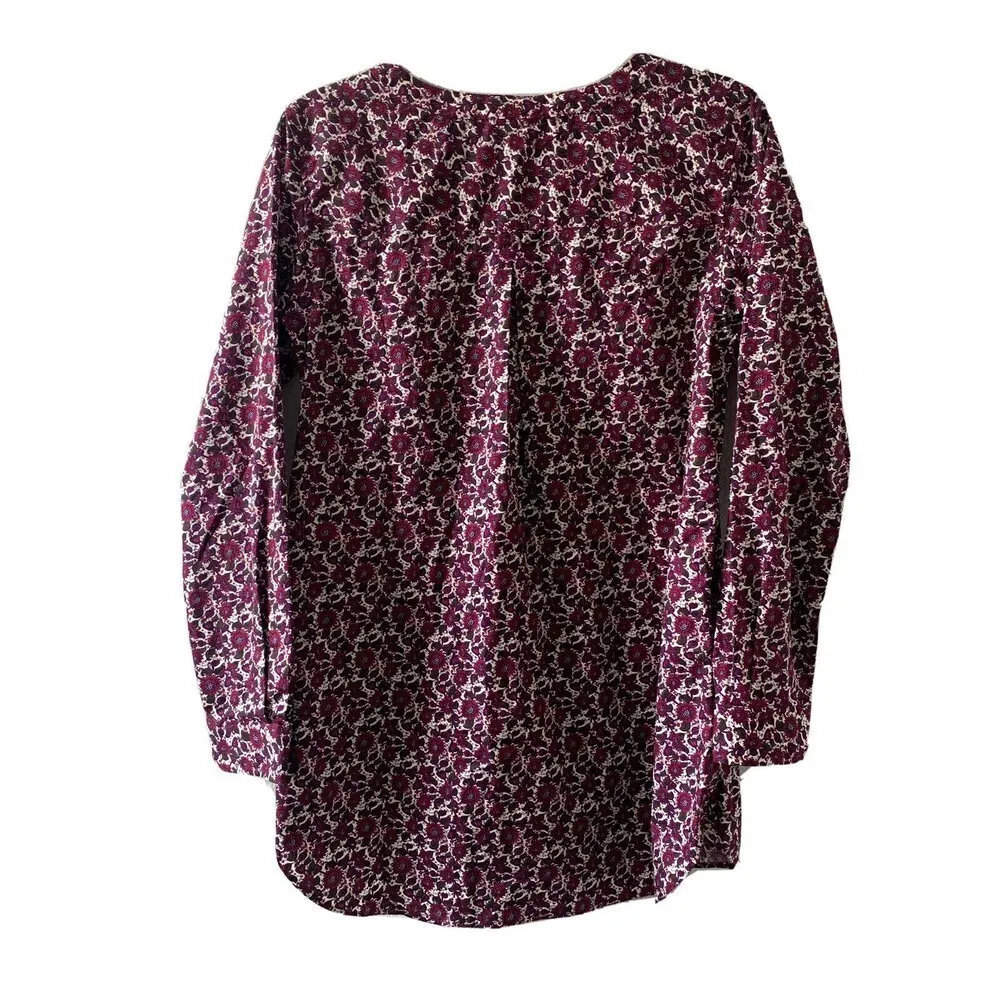 Duluth Trading Co Womens Size Small Multicolor Floral Stretch Button Up Blouse - Image 3