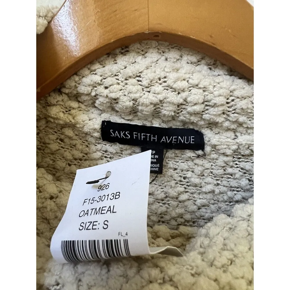 SAKS FIFTH AVENUE CREAM SWEATER SMALL (L5) - Image 2