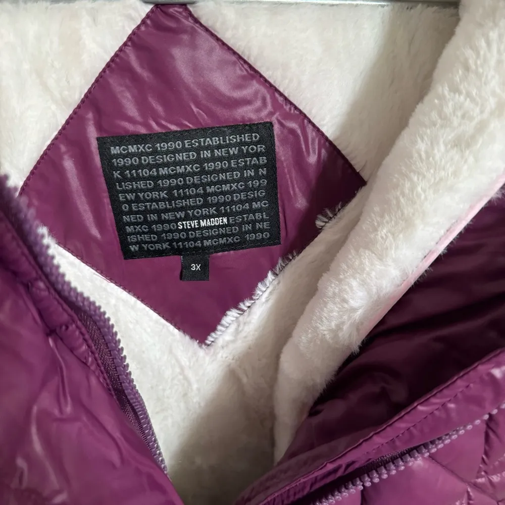 Steve Madden   Quilted Puffer Parka Coat NWT - Image 7