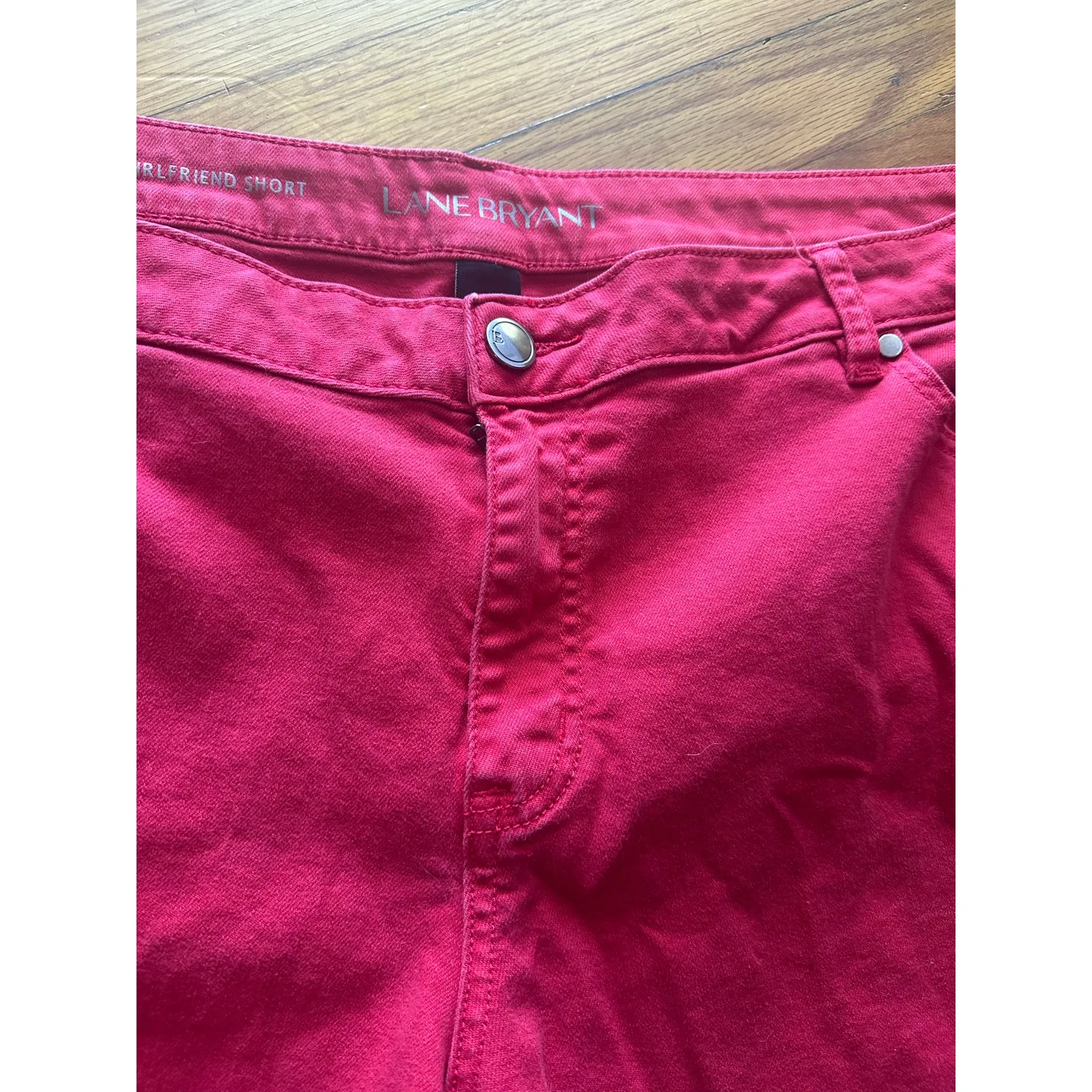 Lane Bryant Red Girlfriend Short Shorts - Image 4