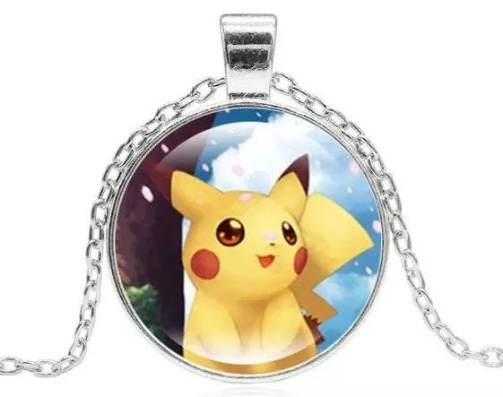 Silver Chain Pokemon Pikachu Necklace - Image 2