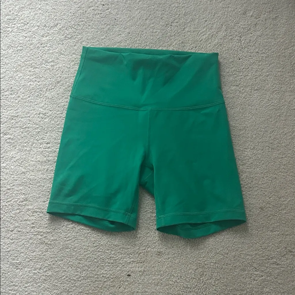 Lululemon Green Women's Spandex Biker Shorts - Image 2