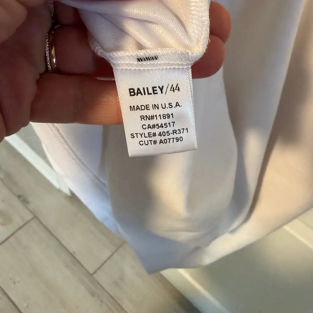 Bailey 44 White Dress with Chain Detail - Image 8