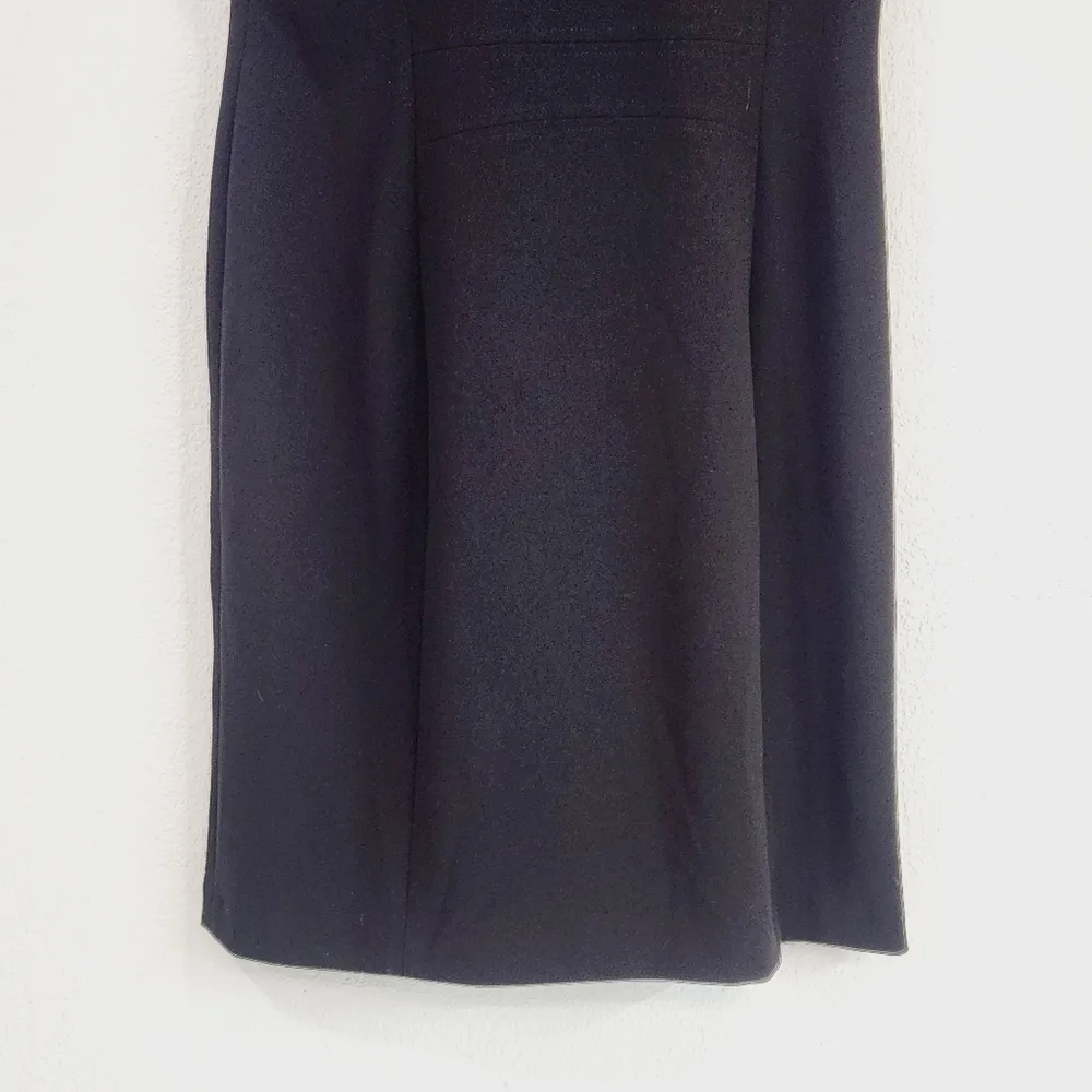 Calvin Klein Elegant Black Wrap Around Lined Career Cap Sleeve Dress Sz 14 - Image 11