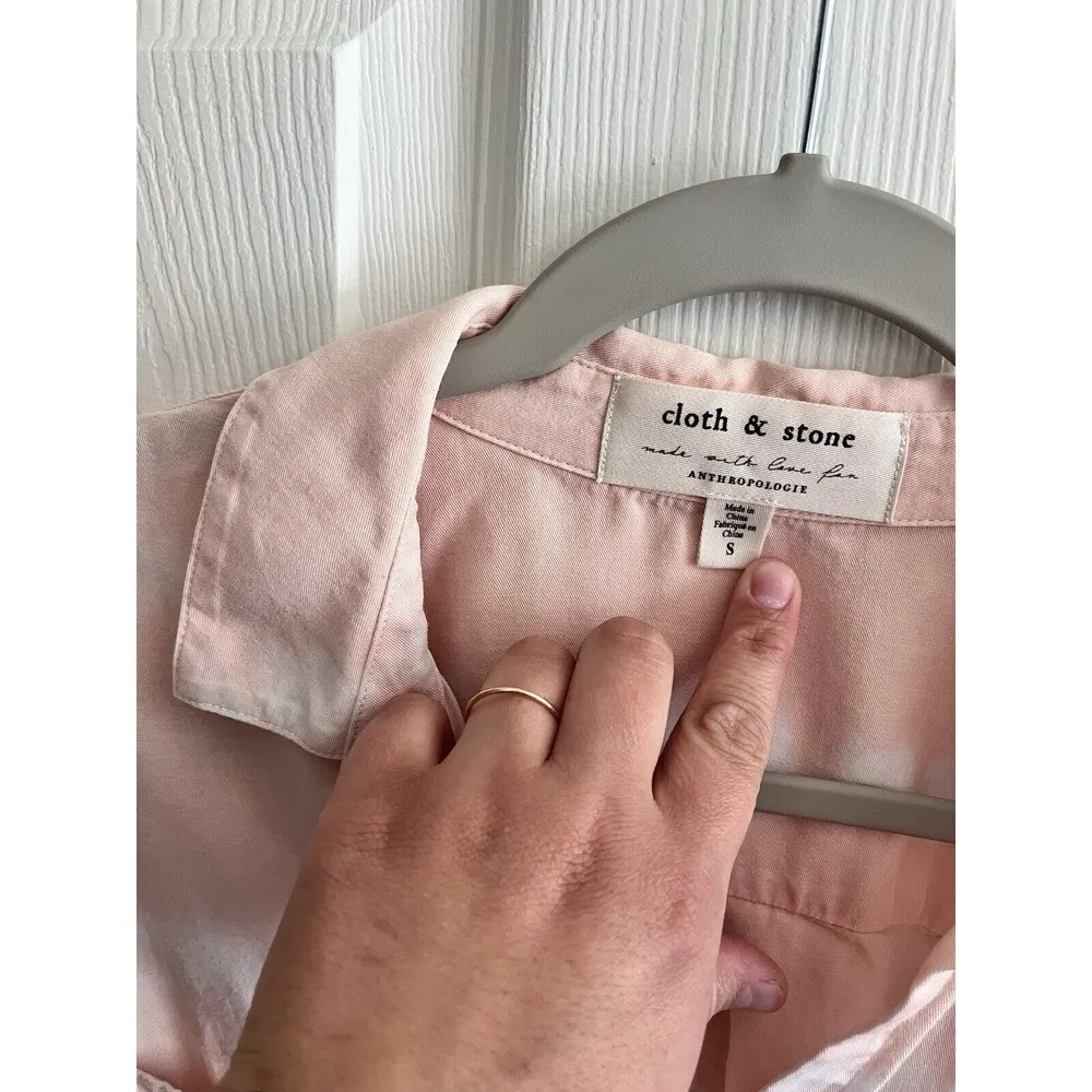 Anthropologie Cloth & Stone Peach Pink Tie - Image 3