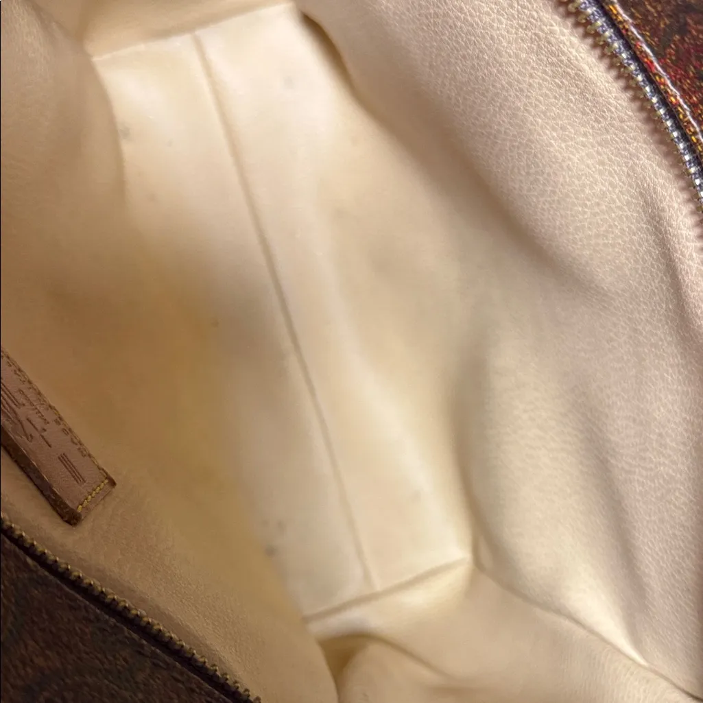 Etro Mini Tote with Tortoise Shell Handles and crossbody Brown - Image 10