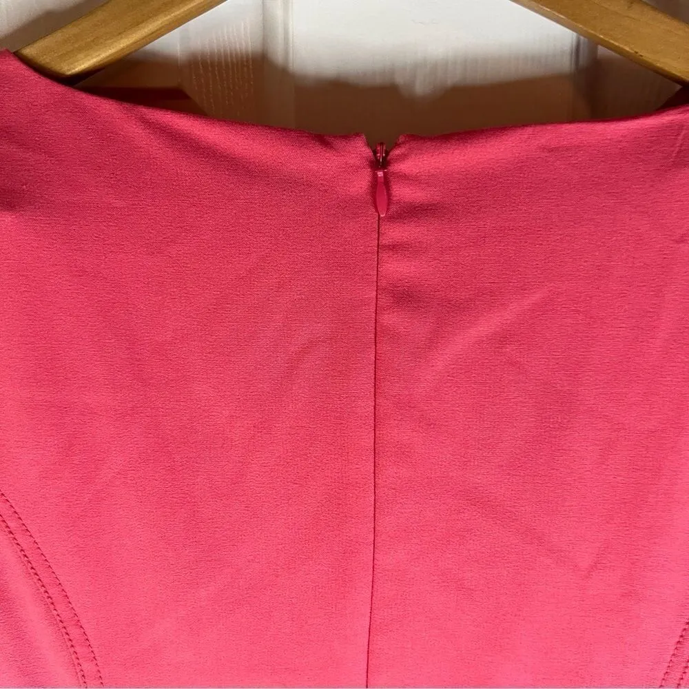 Marc‎ New York Andrew Mark Cap Sleeve Mini Dress Size 14 Red Pink - Image 6