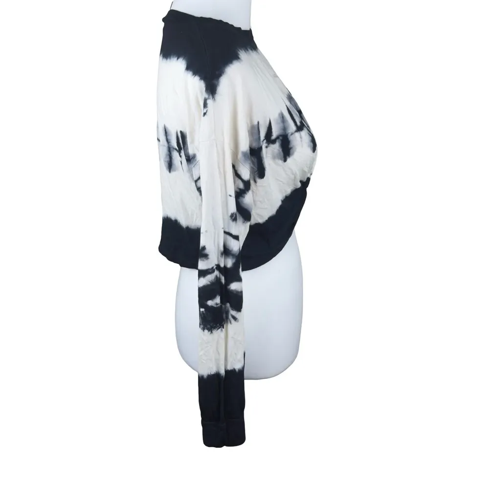 Mono B Tie Dye Twist Front Long Sleeve Crop Top Size Medium Size L - Image 5