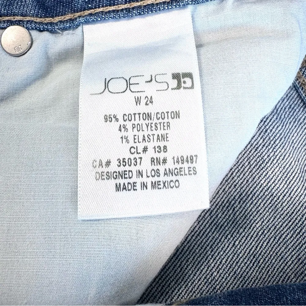 Joe's Jeans Icon Mid Rise Skinny Cuff Distressed Jeans in Rhea Size 24 - Image 13