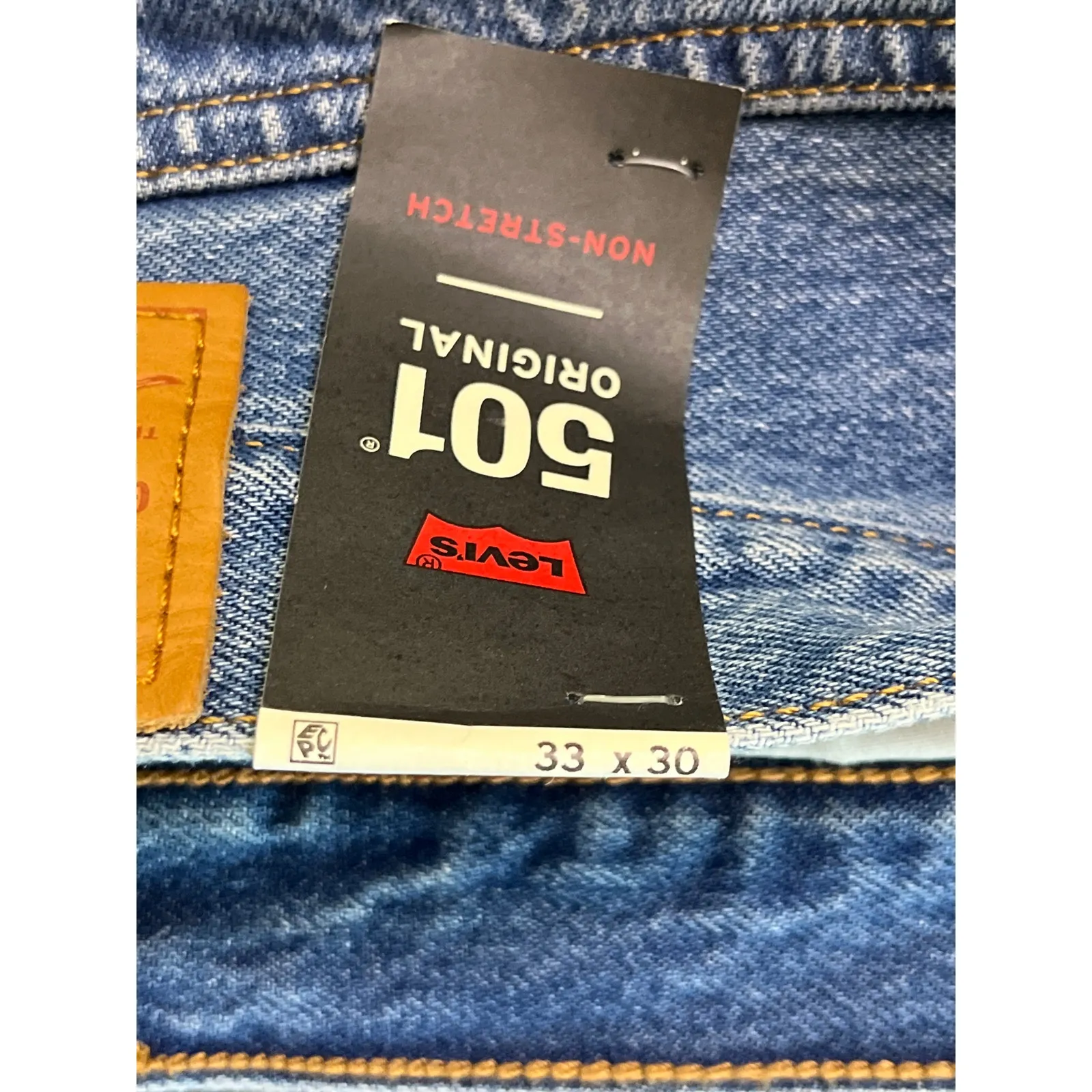Levi’s Premium 501 Button Fly Jeans Womens W33 L30 Straight Leg 100% Cotton NWT - Image 2